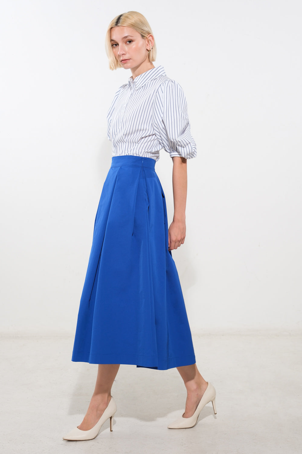 LOVE OF MINE WOVEN MIDI SKIRT Flying Tomato